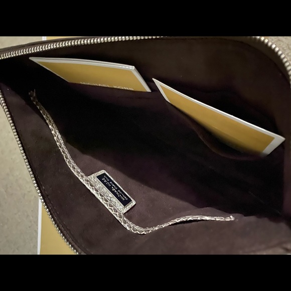 MICHAEL KORS Snake Leather Clutch/Wristlet - Picture 4 of 4